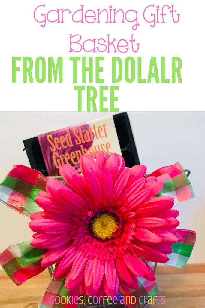 Gardening gift baskets are perfect for moms or anyone who loves to garden. Find a cute bucket at the trift store and fill it with gardening goodies from the dollar tree. #Gardening #GiftBaskets #Momgifts #Upcycle #MothersDay #BirthdayGift