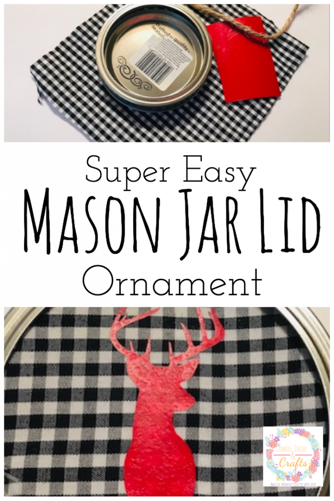 Super Easy Mason Jar Lid Ornament