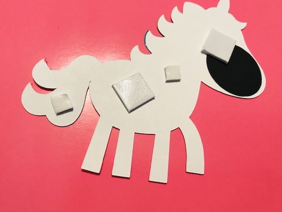 Creating the homemade unicorn valentines card for kids