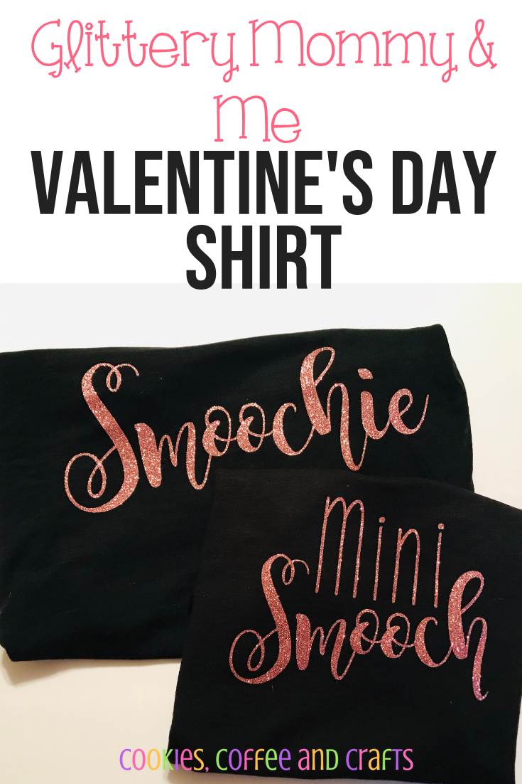 Glittery Mommy & Me Valentine’s Day Shirts