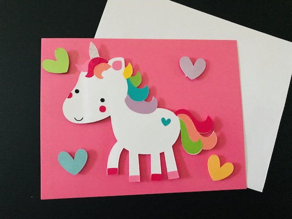 Magical Unicorn Valentines Cards for Kids