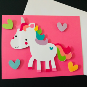 Magical Unicorn Valentines Cards for Kids