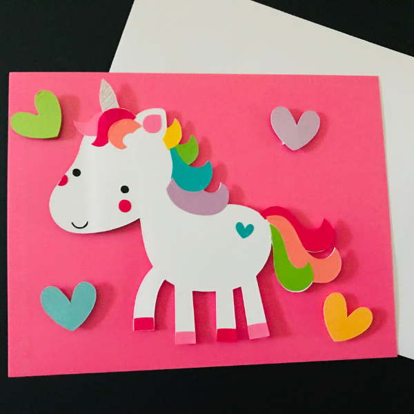 Magical Mod Unicorn Valentine's Day Stickers