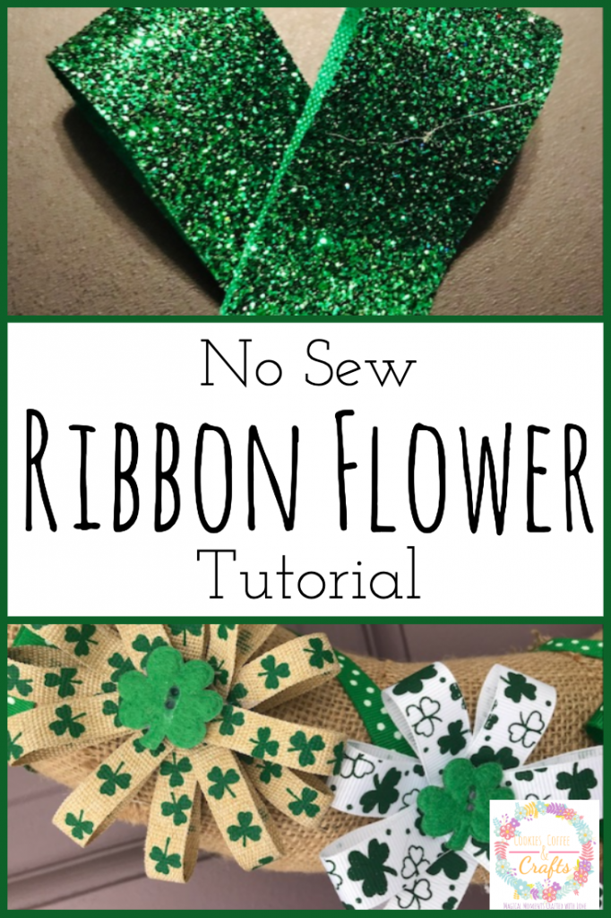 No Sew Ribbon Flower Tutorial