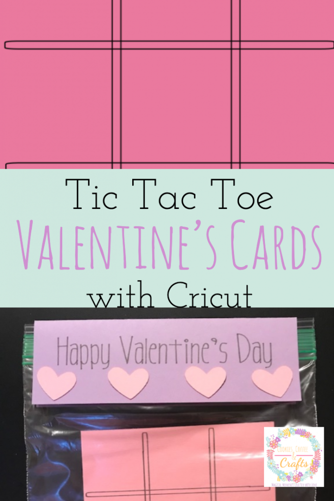 Tic Tac Toe Valentines Cards with Cricut