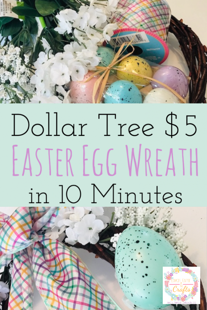 Mini Easter Egg Wreath from the Dollar Tree