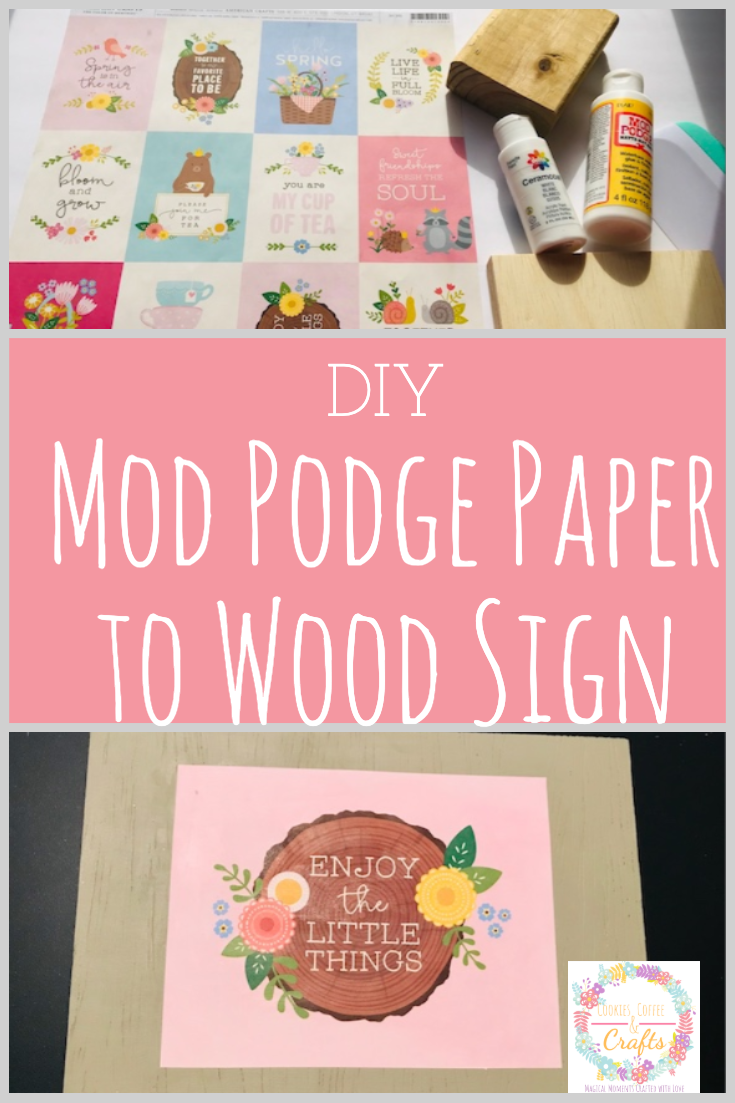 How to Mod Podge Paper to Wood