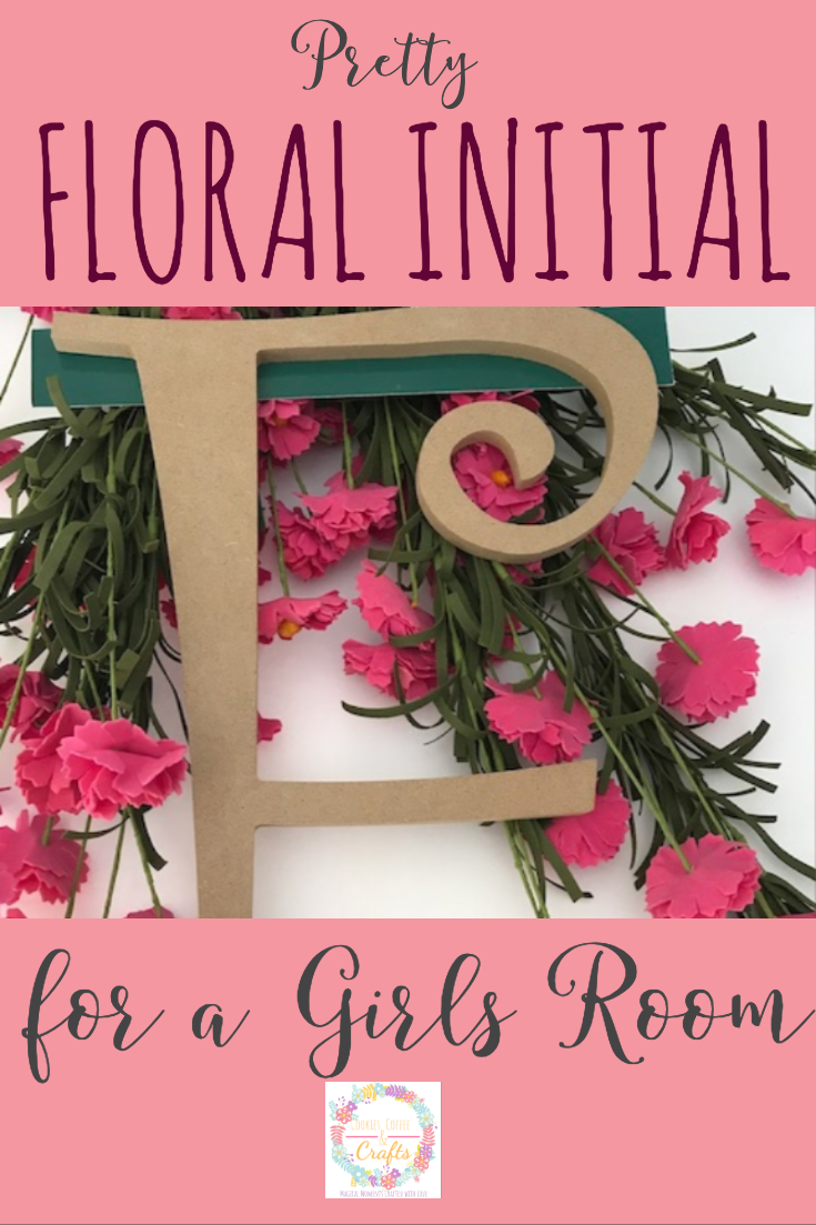 Pretty Floral Initial for a Girls Room