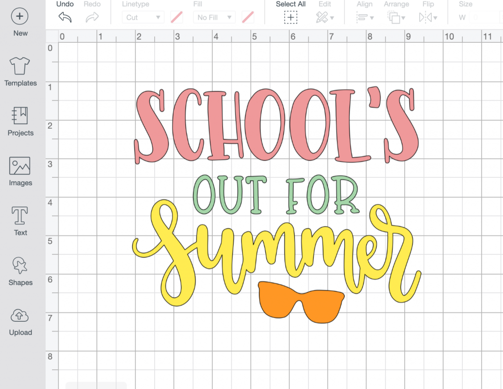 Iron on Design in Cricut 