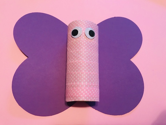 Making Toilet Paper Roll Butterfly Craft