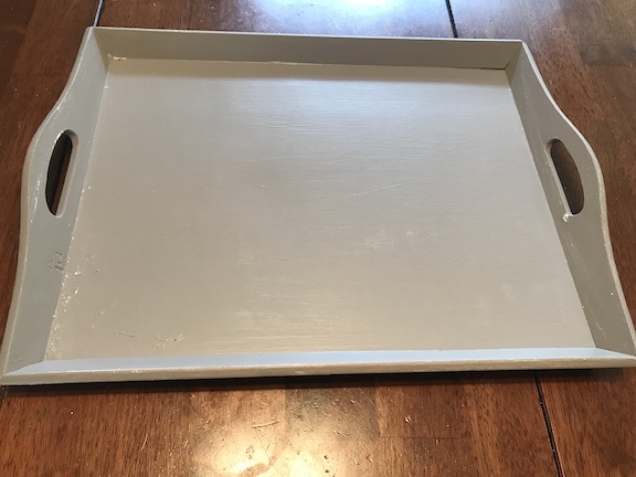 Wooden Thrift Store Tray Makeover