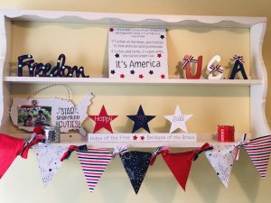 4th of July Fabric Banner with Cricut Maker