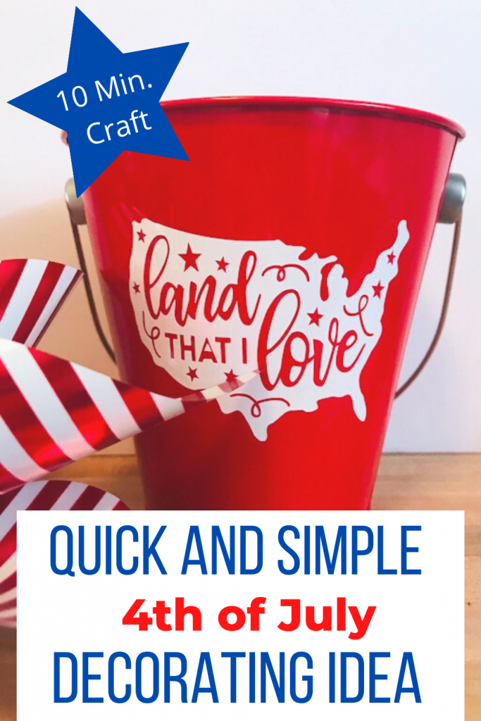 Quick and Simple 4th of July Decorating Idea
