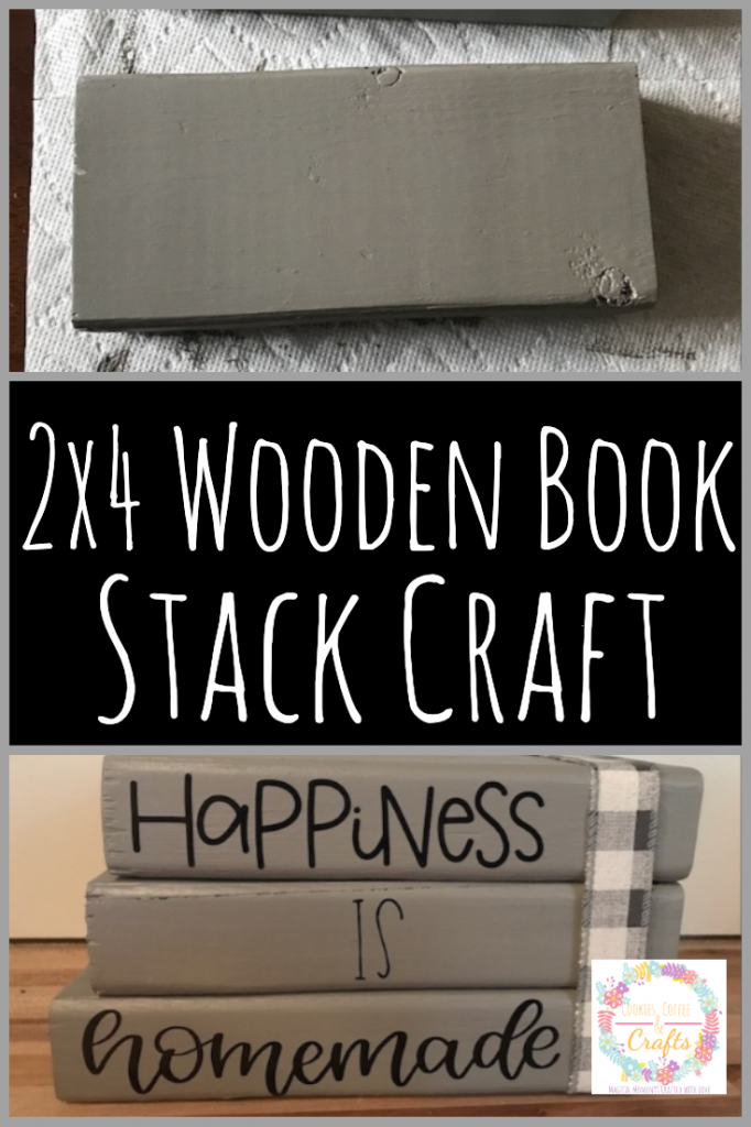 2x4 Wooden Book Stack Craft