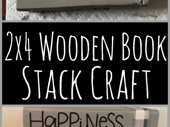 2x4 Wooden Book Stack Craft