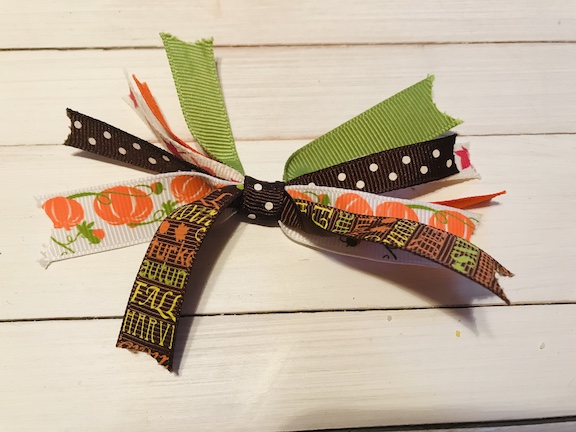 Thanksgiving Girls Hair Bow