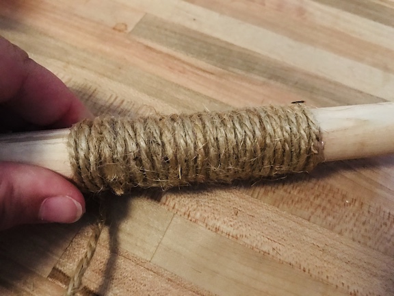 Twine on Wooden Stick