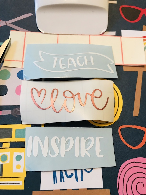 Vinyl for Teacher Sign