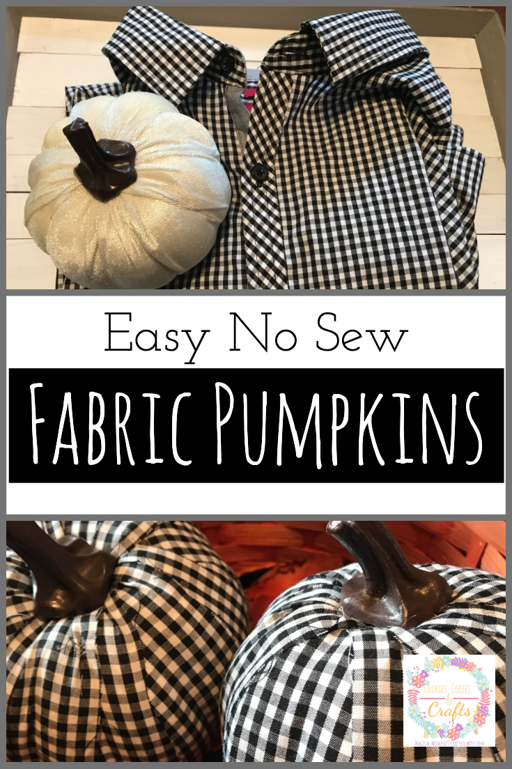 No Sew Fabric Pumpkins