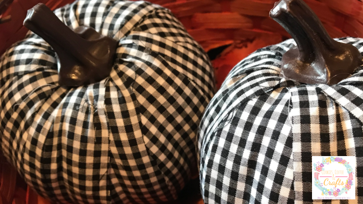 No Sew Fabric Pumpkins