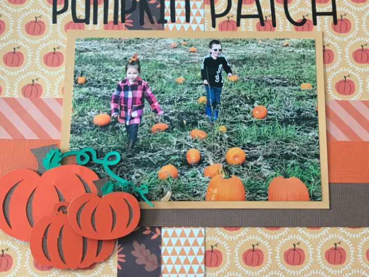 Pumpkin Patch Scrapbook Layout