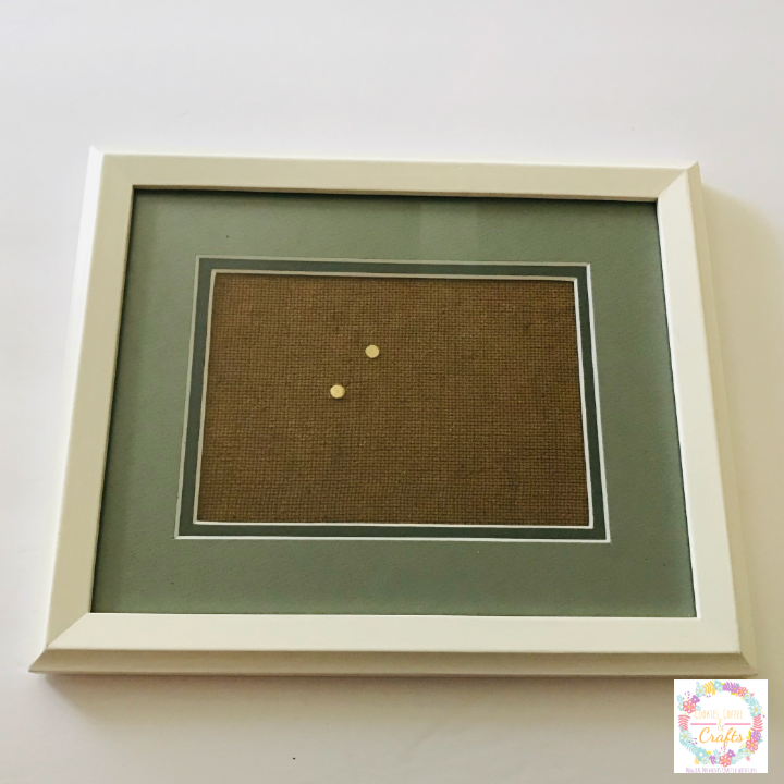 Thrift Store Picture Frame for Fall Cricut Idea 