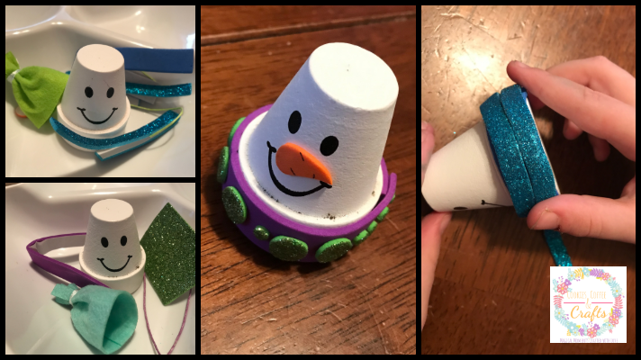 Flowerpot Snowman Ornament Kids Can make as a Holiday Gift 