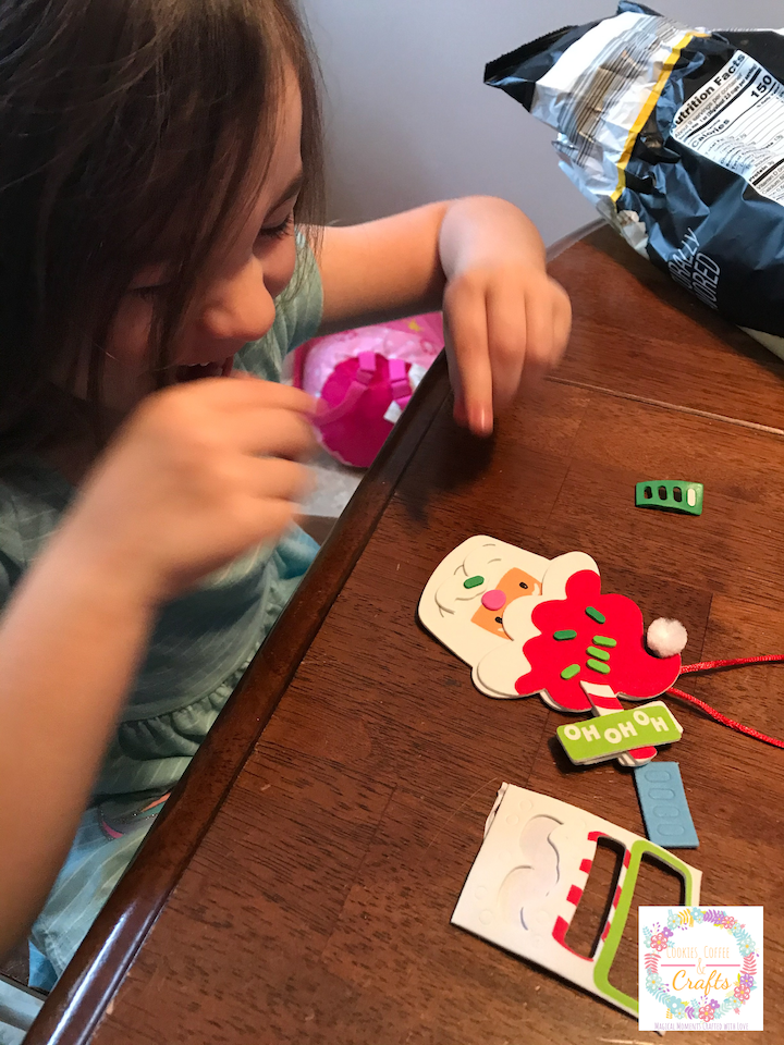 Kids Having Fun making homemade Christmas Gifts for Family 