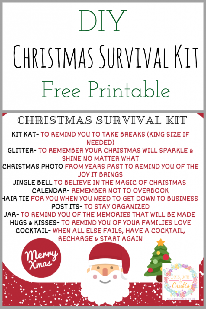 DIY Christmas Survival Kit with Printable