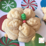 Decorated Cookie Press Cookie for Christmas