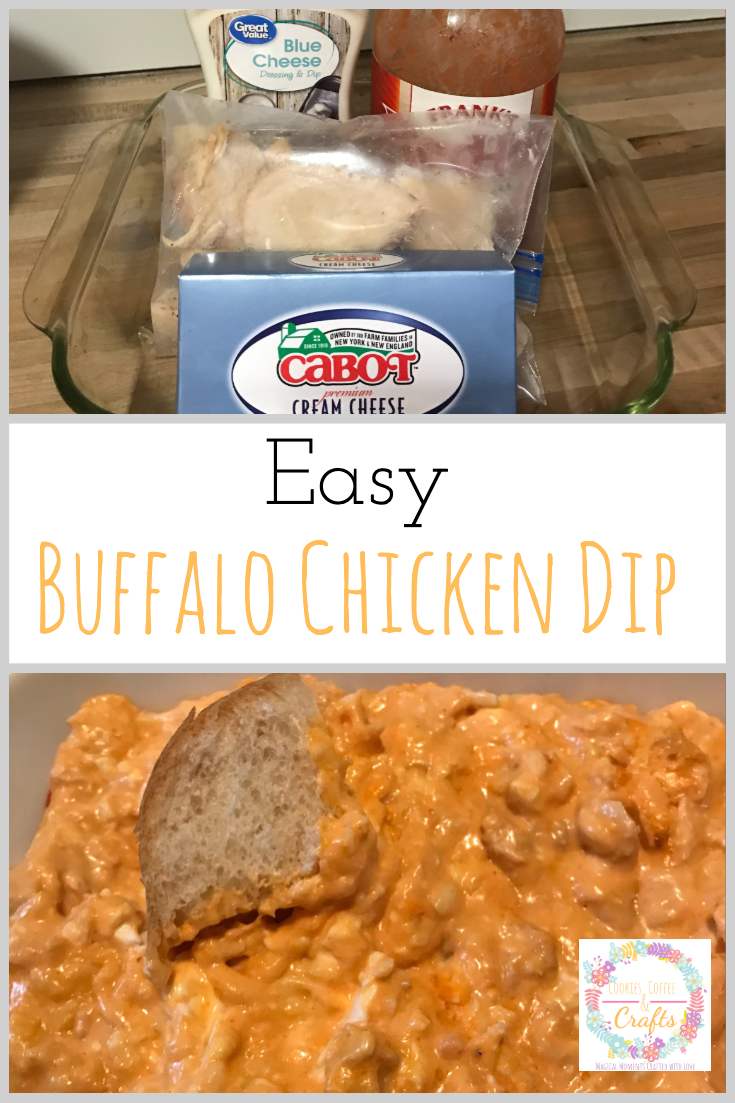 Easy Buffalo Chicken Dip with Blue Cheese