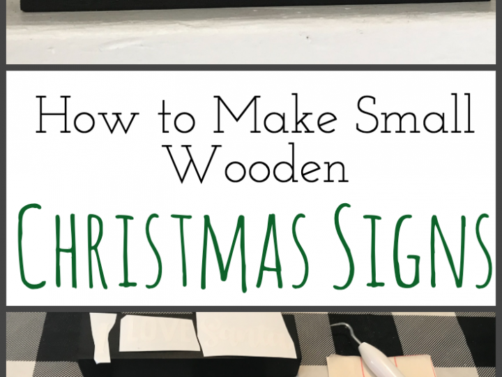 How to Make Small Wooden Christmas Signs