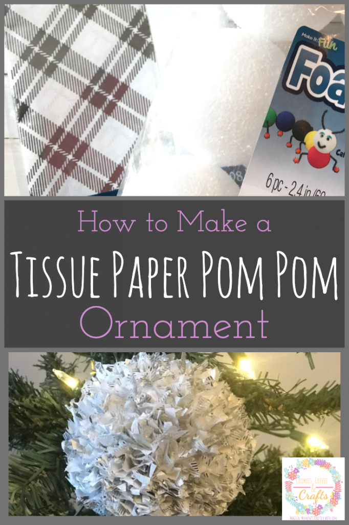 How to Make a Tissue Paper Pom Pom Ornament