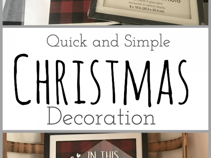 Quick and Simple Christmas Decoration