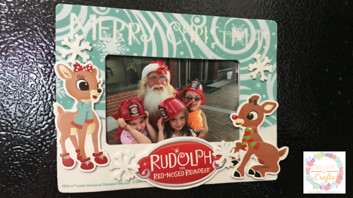 Rudolph Picture Frame for Kids to give as Christmas Gift 