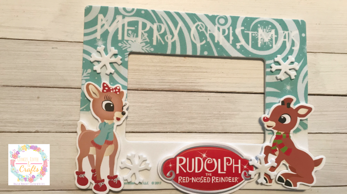 Rudolph the Red Nose Reindeer Picture Frame as Christmas Gift