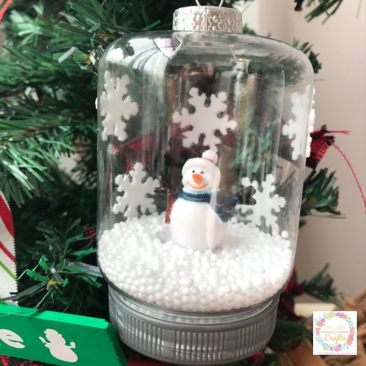 Easy Mason Jar Dollar tree Christmas Ornament 