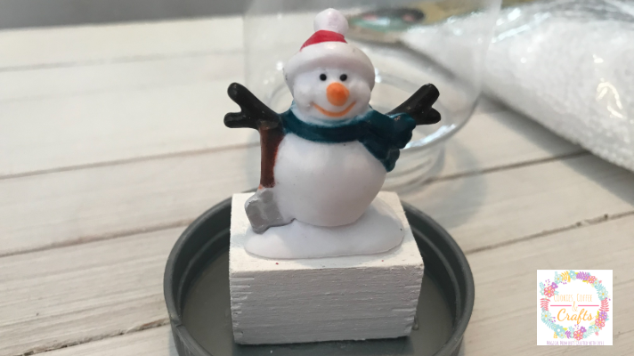 snowman miniature for snowglobe mason jar ornament 