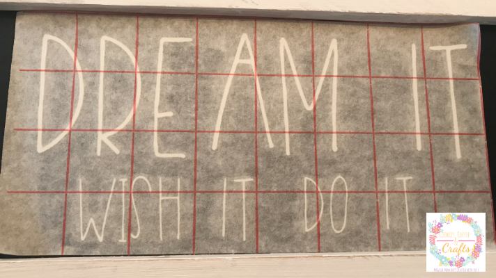 Adding an inspiring message to my DIY desk organizer for storage 