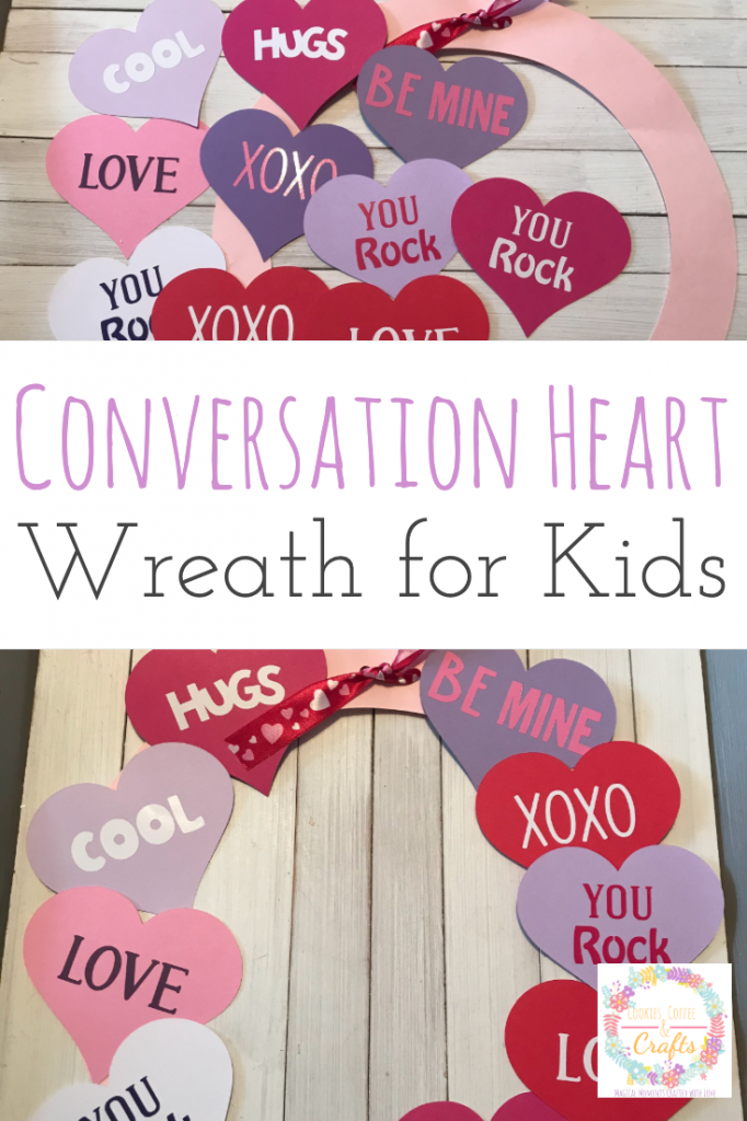 Conversation Heart Wreath for Kids