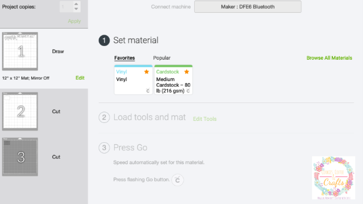 Creating Favorites in Cricut Design Space