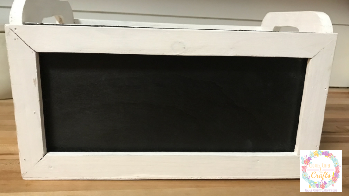 Creating a Desk organizer for storage from a thrift store find