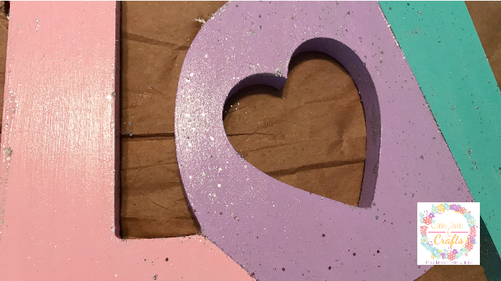 Easy DIY Mod Podge Mega Glitter Sign