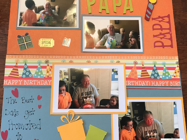 Using premade free Cricut Scrapbook Layouts in Design Space