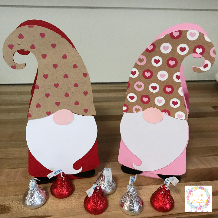 Valentine's Day Gnome Gift Box made with Cricut Maker