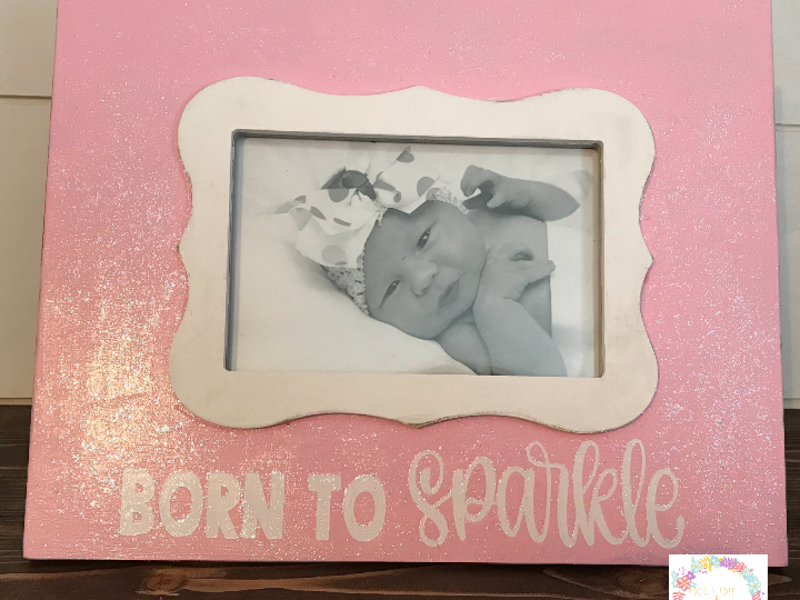 DIY Baby Girl Picture Frame