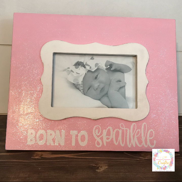 DIY Baby Girl Picture Frame