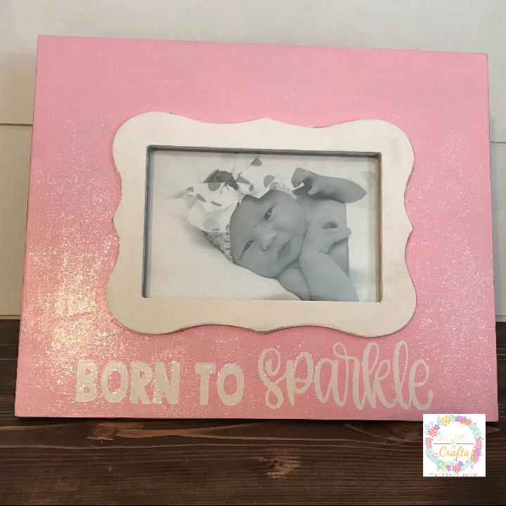 DIY Baby Girl Picture Frame Idea (from the Thrift Store)