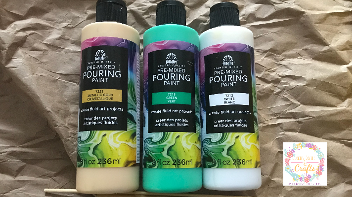 Folkart premixed acrylic pouring paints