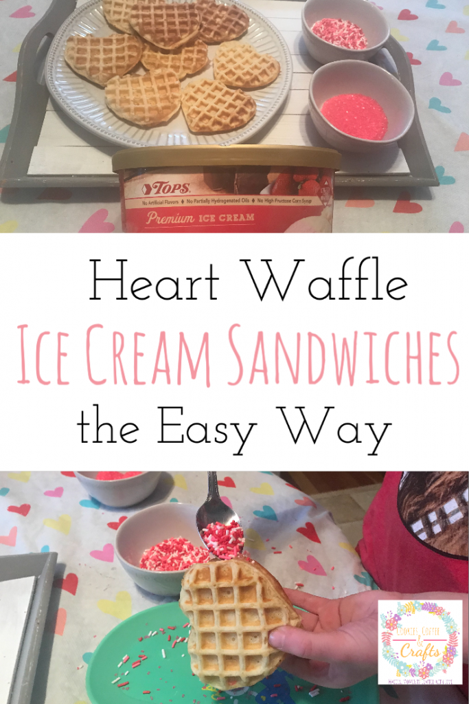 Heart Waffle Ice Cream Sandwiches (the Easy Way)